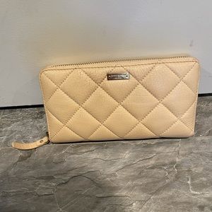 Kate Spade Tan Quilted Wallet
